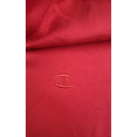 Champion PowerBlend Fleece Pullover Hoodie Red Mens XXL NWT Embroidered Logo - Picture 4 of 8